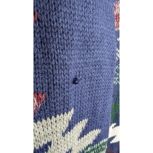 Adam Levine Cardigan Medium Aztec Southwestern Grandpa Button Up Sweater Pockets - Picture 6 of 11